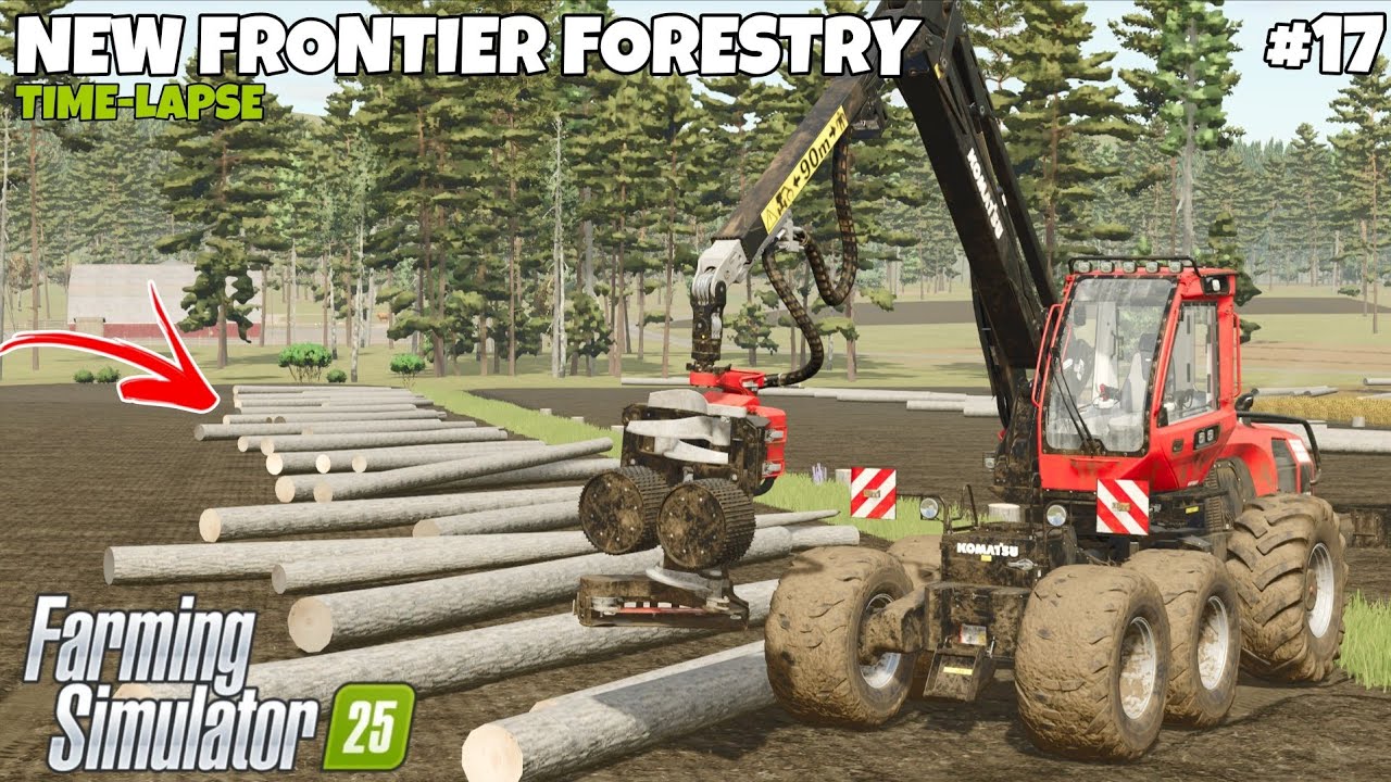 TREE 🌲 HARVEST | TREE CUTTING | NEW FRONTIER FORESTRY | Farming Simulator 25 | EP - 17
