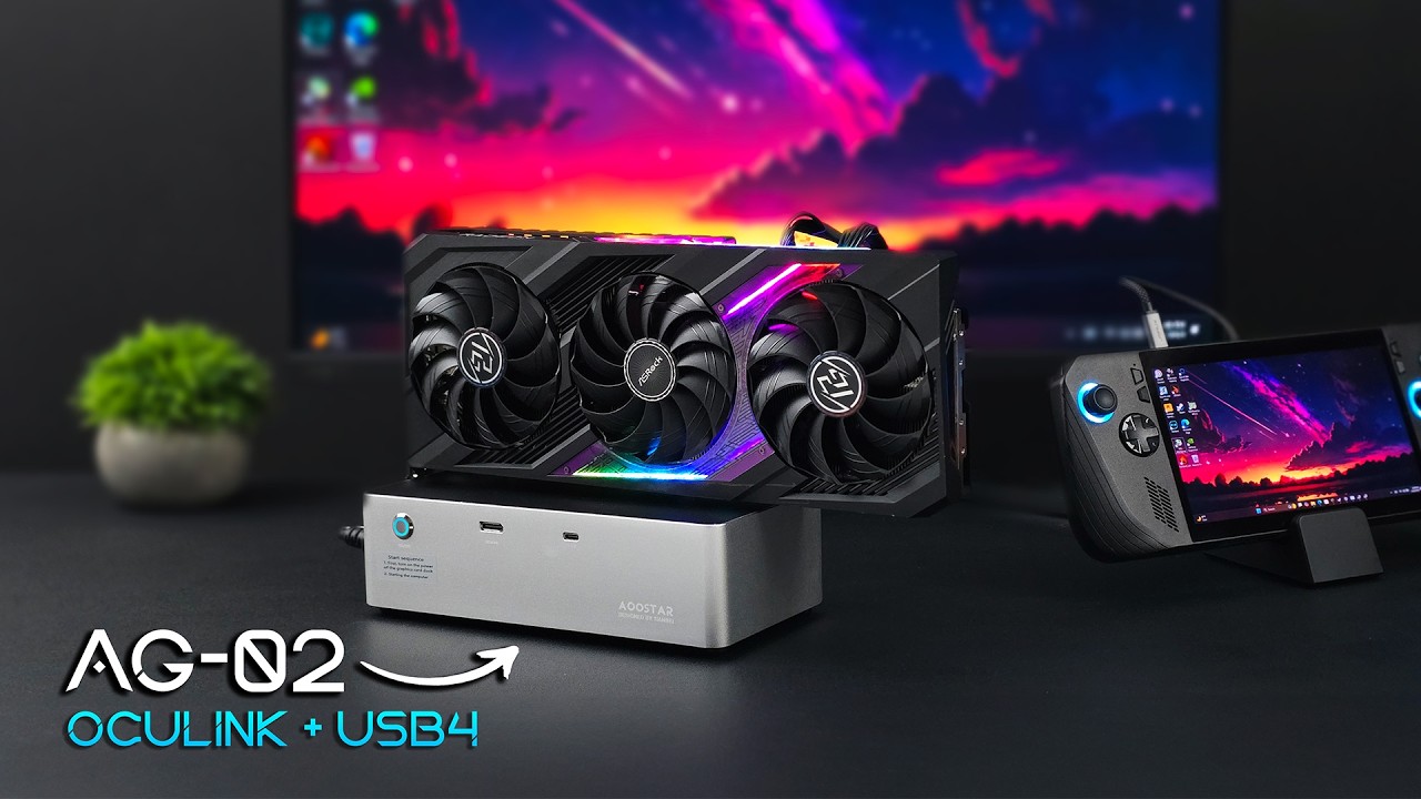 Тестирование док-станции AOOSTAR AG02 EGPU! USB4 OCuLink и блок питания 400 Вт