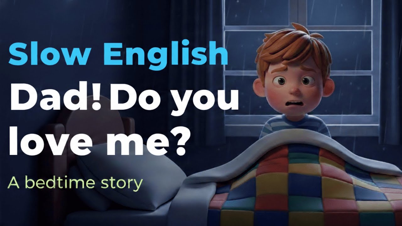 Dad, Are You There? | Slow English Speaking & Listening Practice (A1- A2 Level) #english
