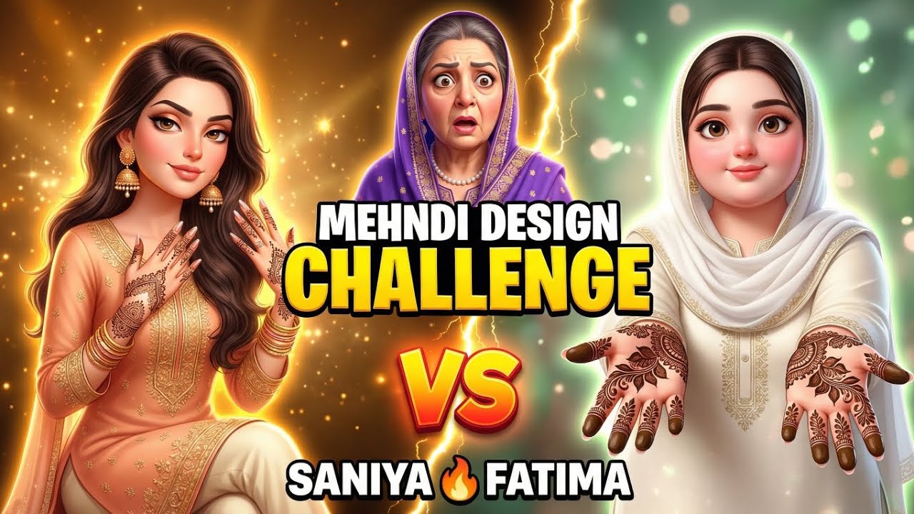 Mehendi Design Challenge 💥 Saniya vs Fatima | Kiske Haathon Ki Mehendi Jeet Gayi? 😱