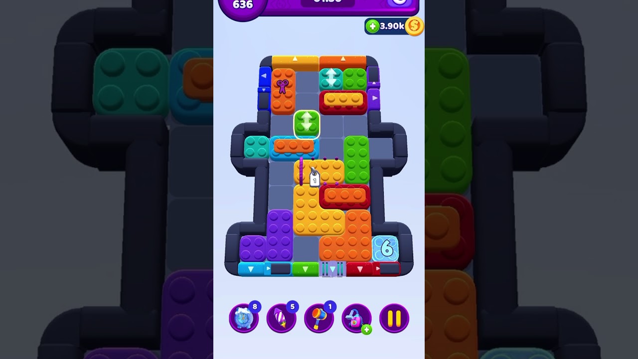 Color Block Jam Updated Level 636 #colorblockjam #colorblockjamgame #walkthrough #games #fungame