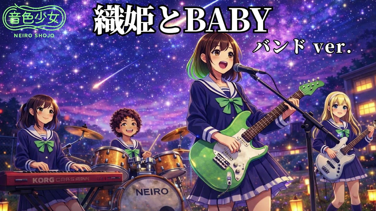 【バンドver】織姫とBABY - ねぐせ。 / 音色少女【麻ヶ丘高校軽音部】