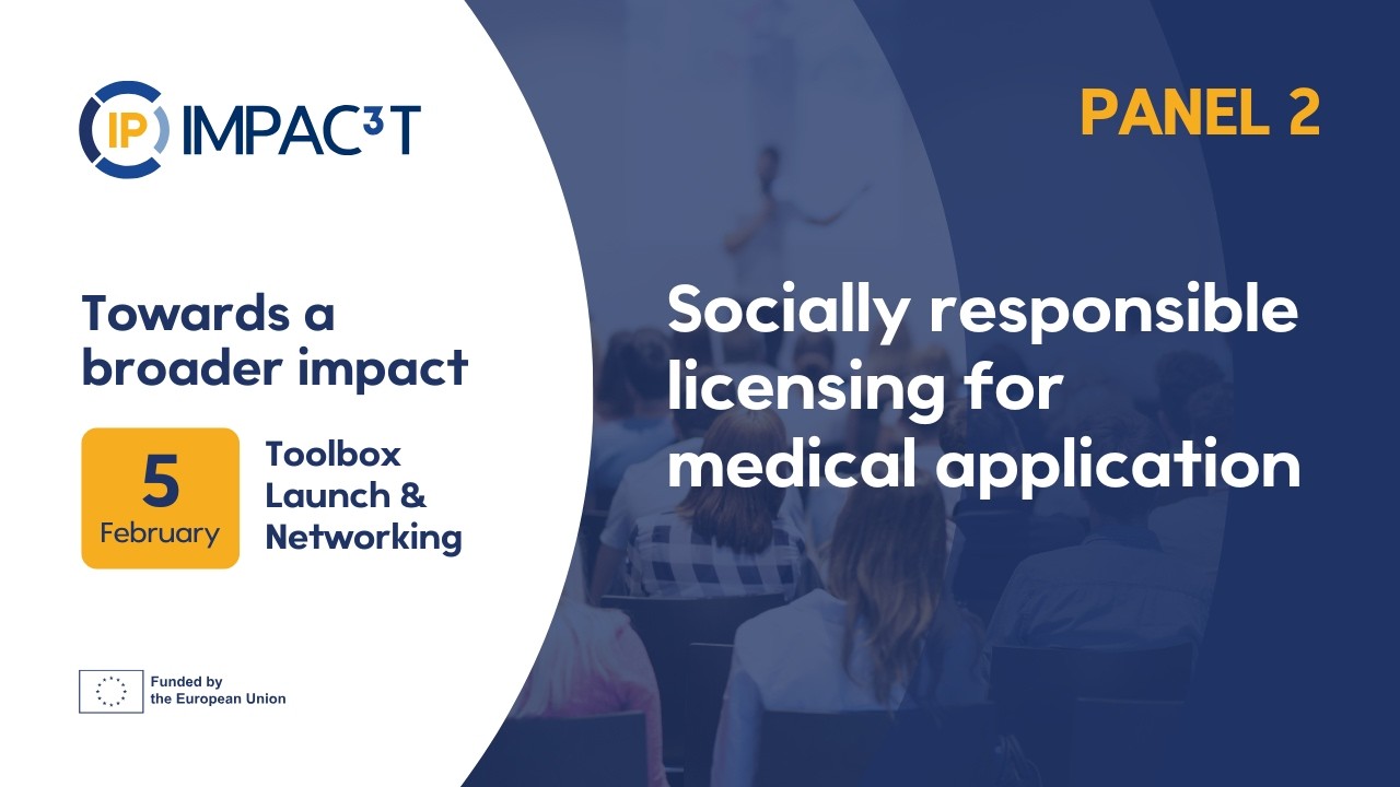 Socially responsible licensing for medical application  | IMPAC3T-IP
