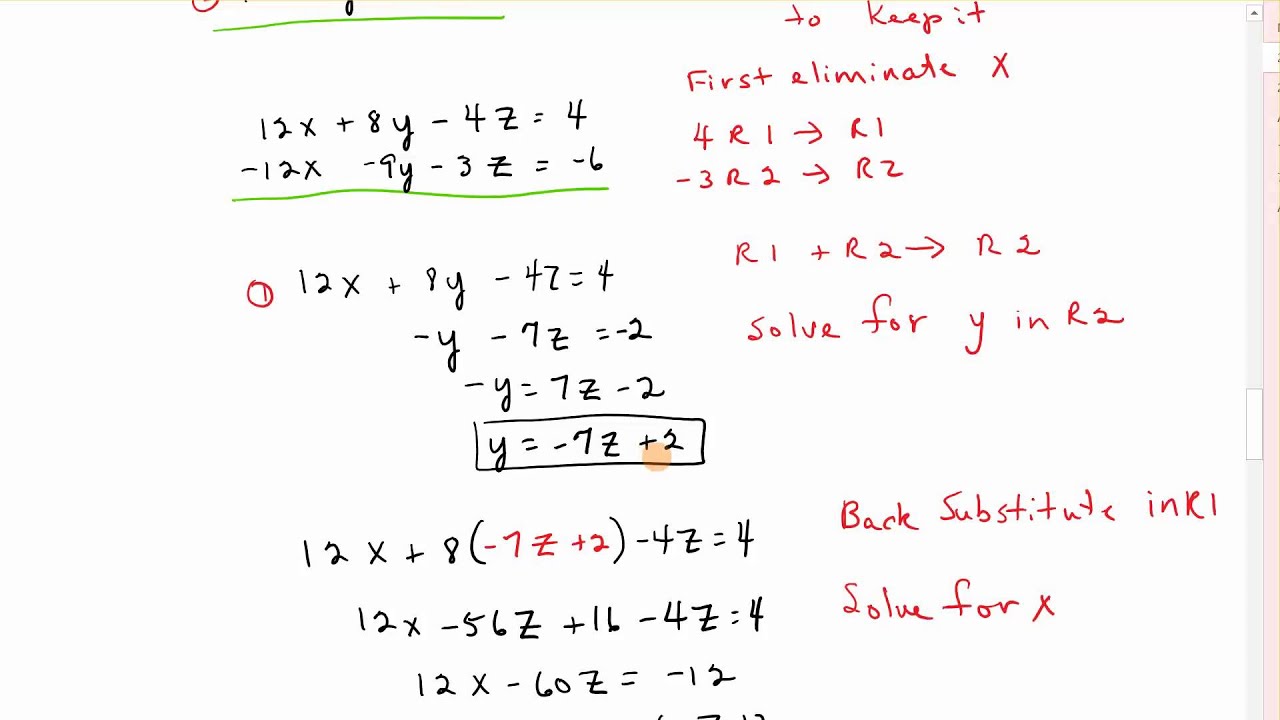 Section 2.1  Echelon Method