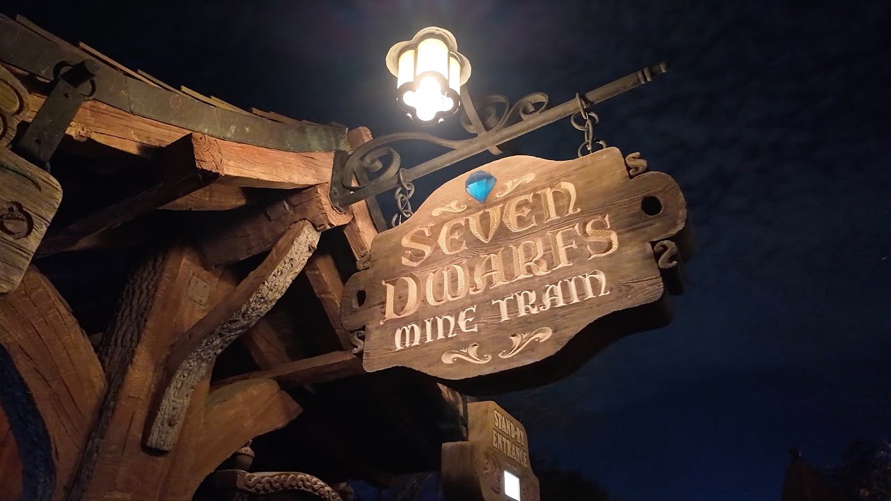 Seven Dwarfs Mine Train Full Ride at Night in 4K | Magic Kingdom March 2024