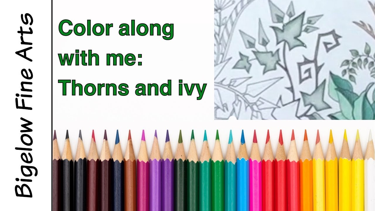 How to color ivy leaves - Deer spread pt5: Enchanted Forest