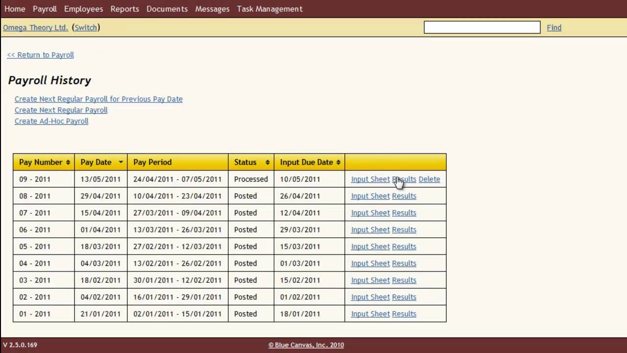IBEX Online Payroll Tour