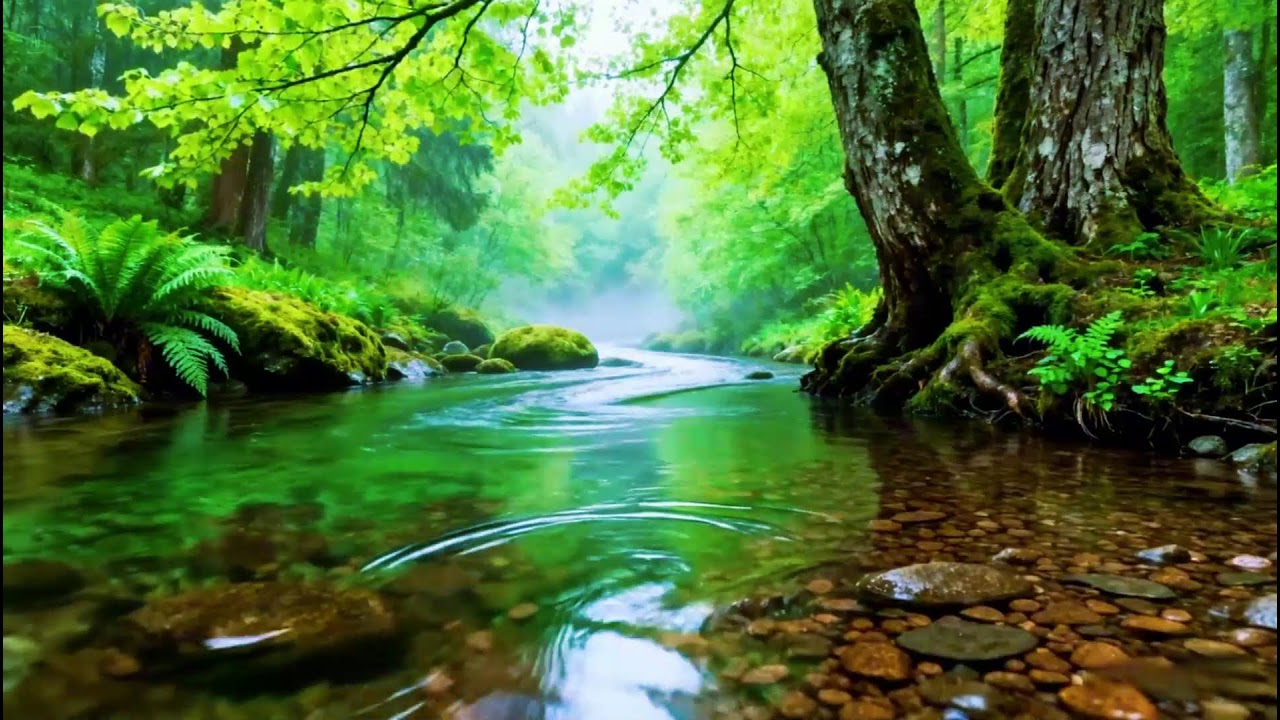 Forest Stream Sounds and Birdsong, 8 Hour of Nature Sounds for Sleep and Relaxation