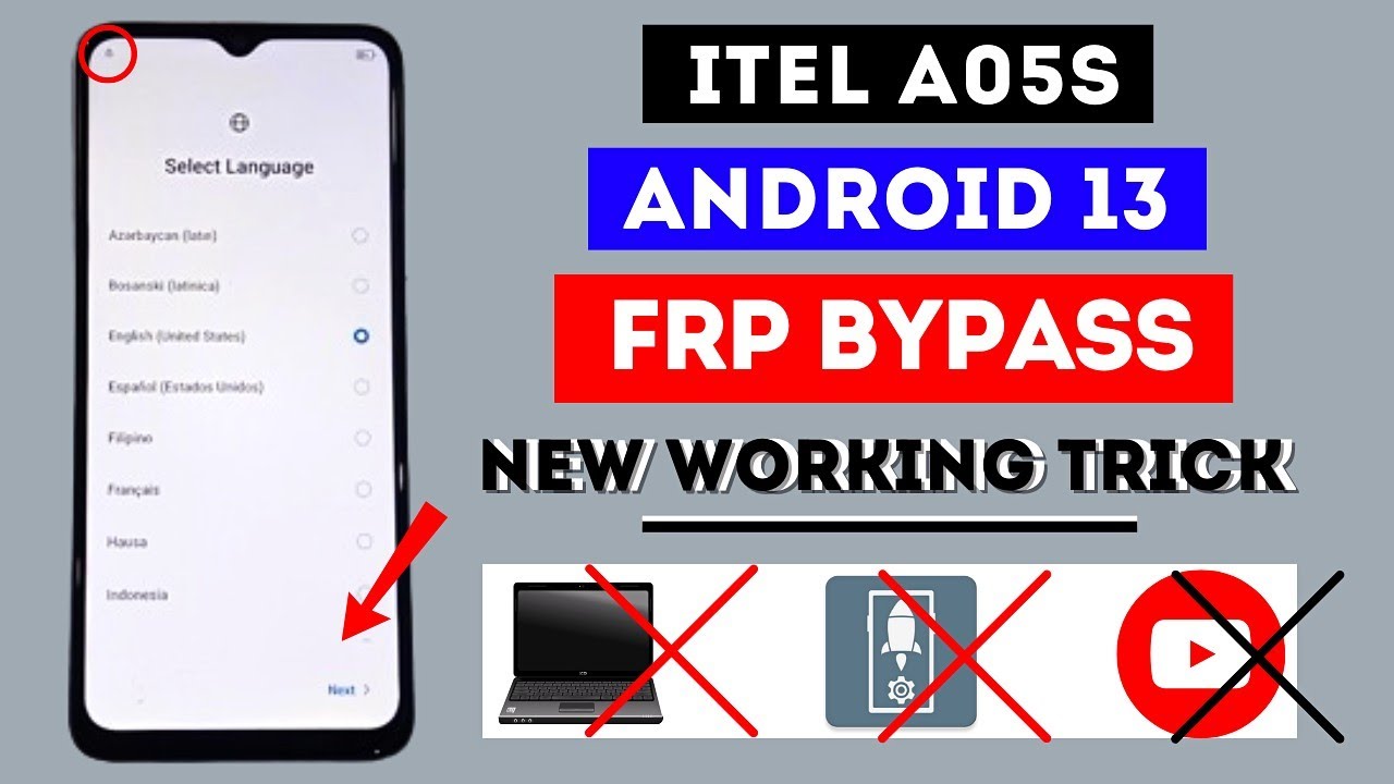 Itel A05s FRP Bypass Without PC Android 13 | Itel A663LC Frp Bypass Remove Google Account Lock 2024