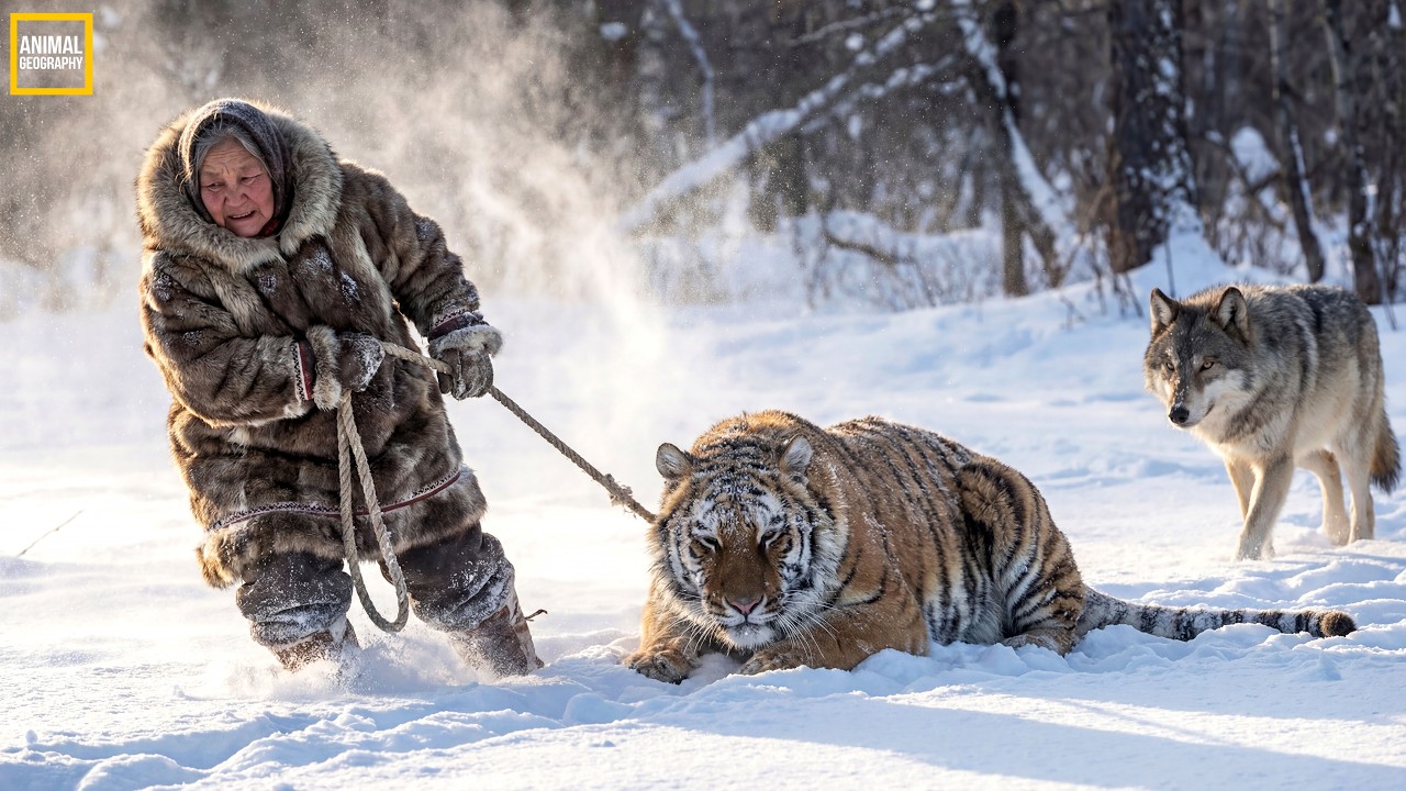 Elderly Woman Rescues a Dying Tiger from the Cruel Cold | A Powerful Story of Unlikely Friendship