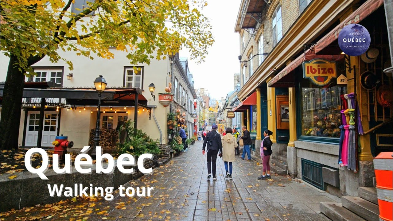 [4K] 🇨🇦 Château Frontenac 🍂 | Old Quebec | Petit Champlain | Vieux-Port | Walking Tour Fall 2024
