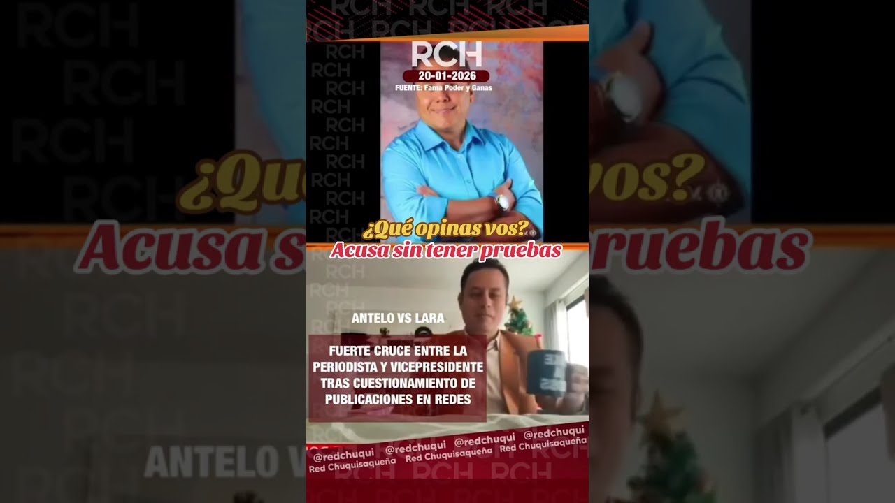 Lara se excusa y excusa al supuestamente acusar sin pruebas ¿Qué opinas vos? #bolivia 