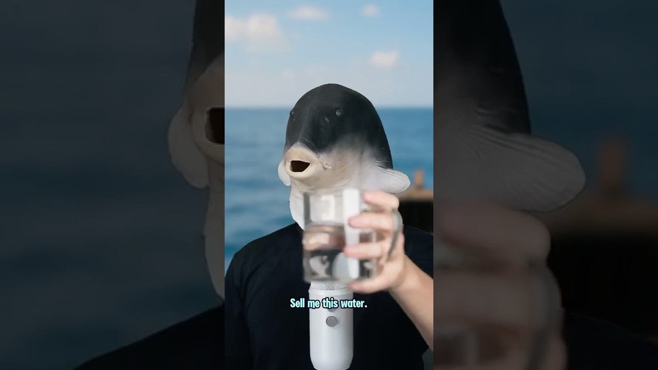 ASMR-эффект продавца - продажа воды рыбе