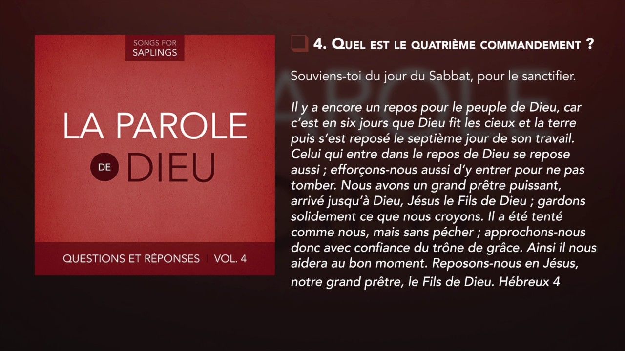4. Quel est le quatri&egrave;me commandement? par Dana Dirksen