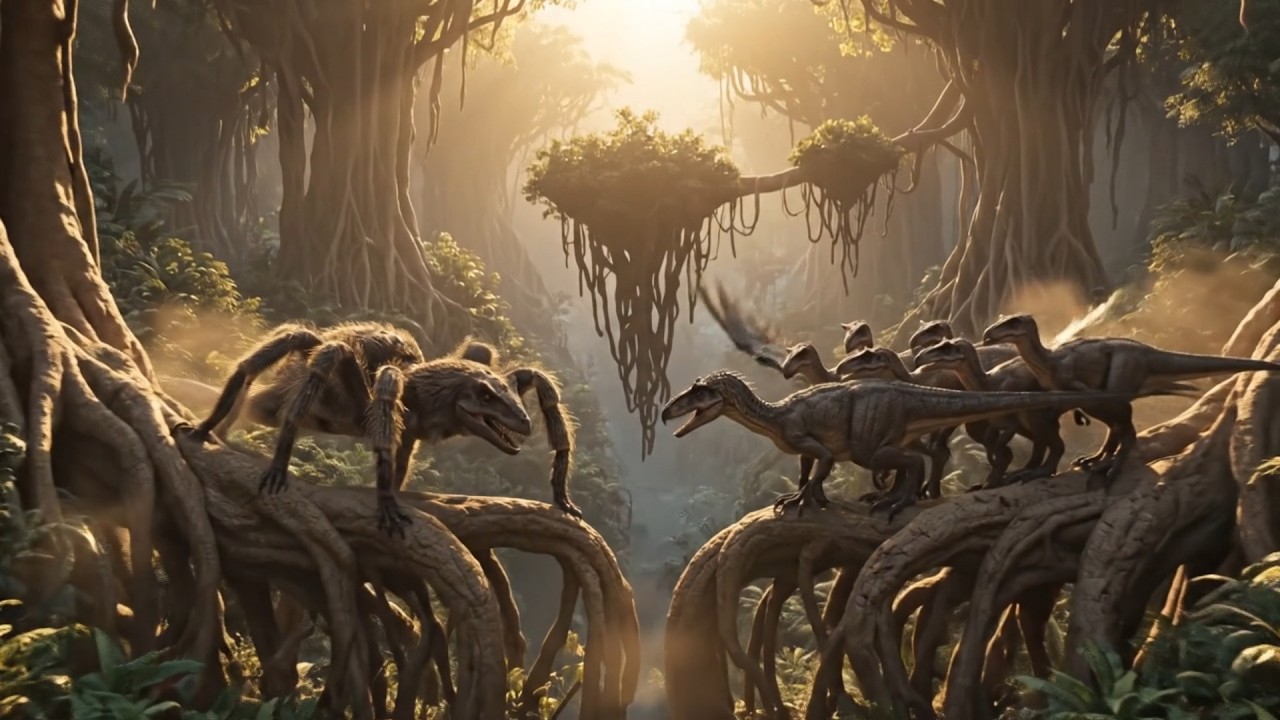 Raptors vs Giant Spiders – The Fierceest Battle in Dinosaur History Part 4