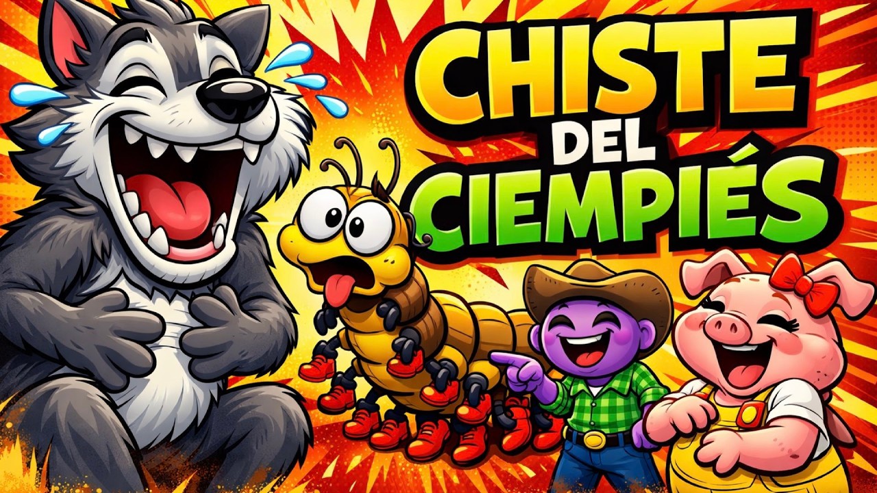 Chiste del Ciempiés 😄 CHISTES CORTOS MUY GRACIOSOS 😂 Para Reír en Familia