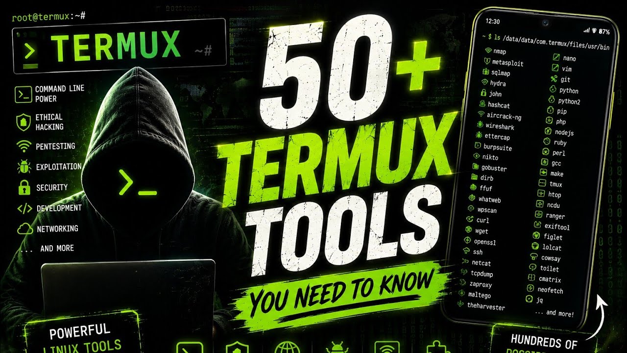 50+ Termux Tools You Need to Know in 2026 | Cybersecurity & Ethical Hacking