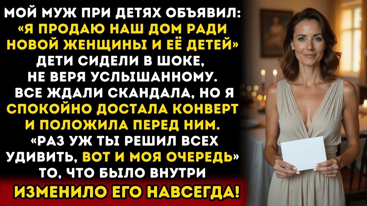 Муж решил продать наш дом ради своей любовницы — но не ожидал, что я приготовила для него...