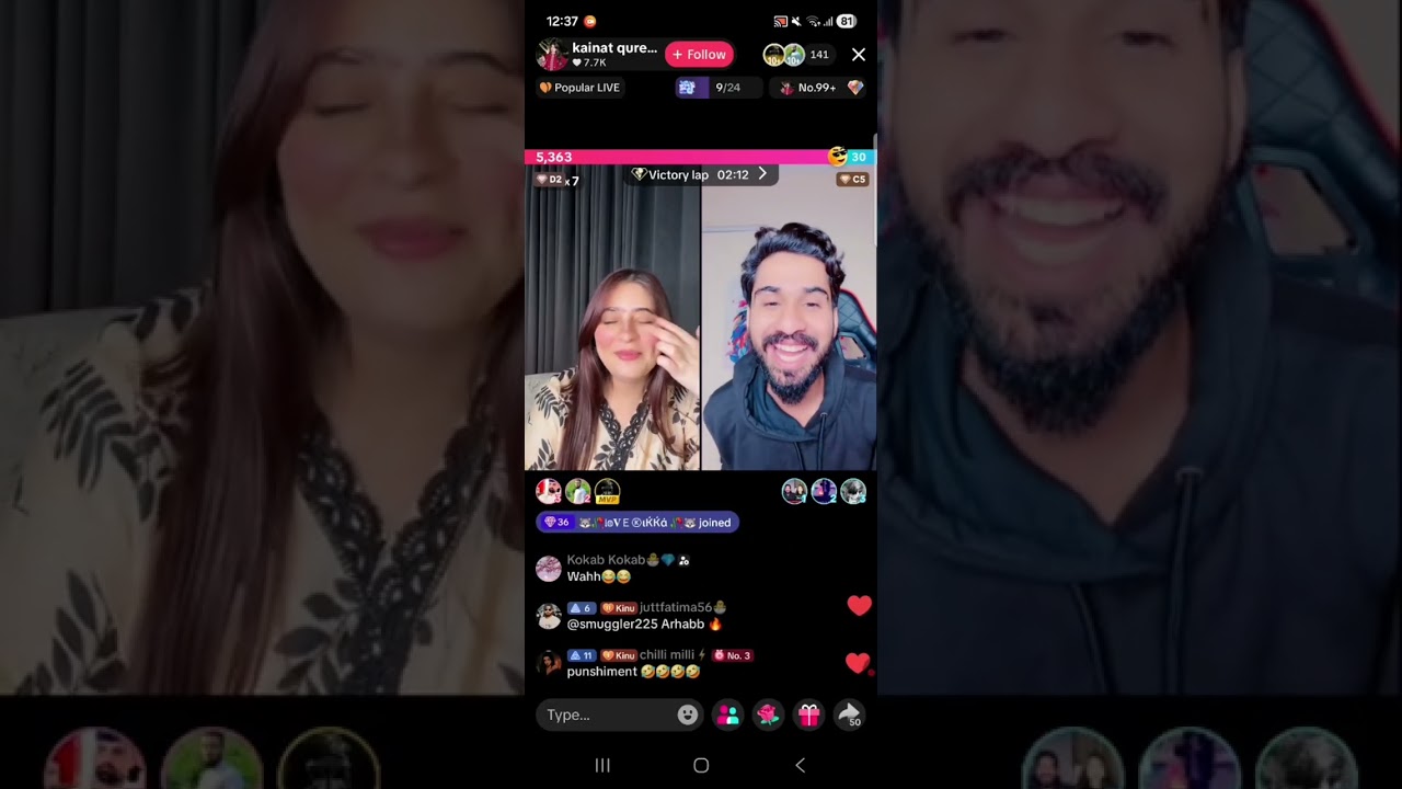 kainat qureshi tik tok live match today 21 01 2026