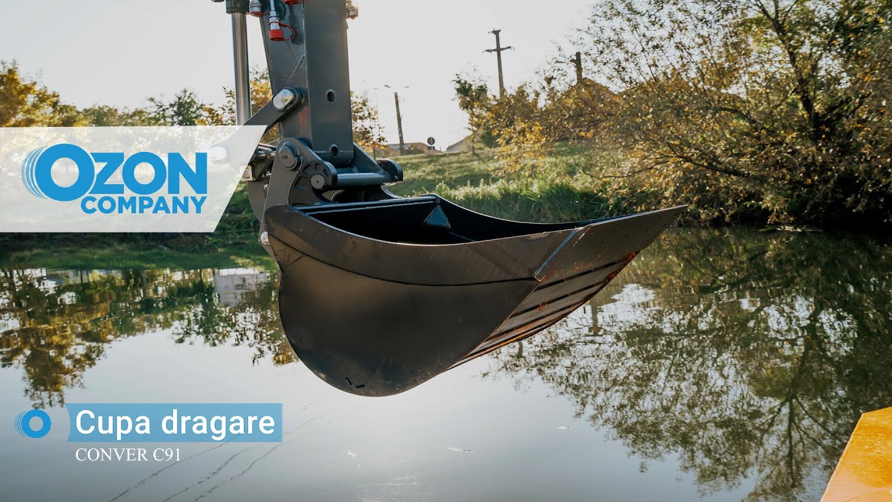 Cupa dragare - Draga Multifunctionala Conver C91 / Backhoe bucket - Multipurpose Dredger Conver C91