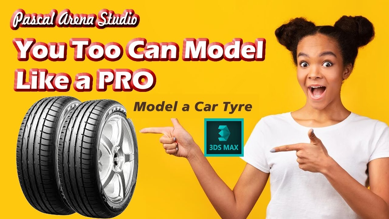 How to Model a Car Tyre & Wheel Part 1 - Autodesk 3Ds Max
