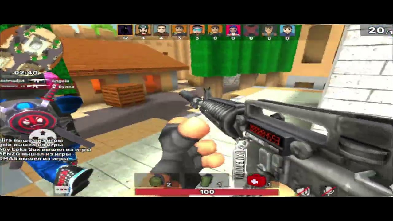 gameplay with M4A1 #кубум #kuboom 