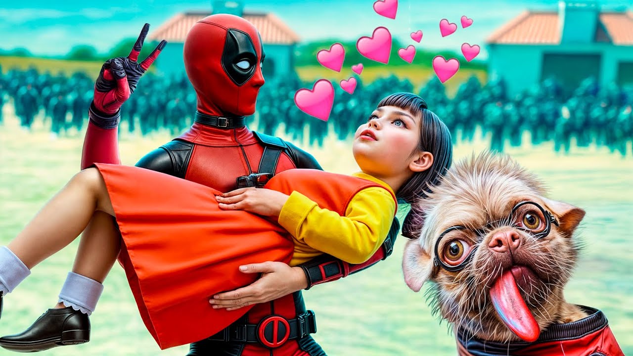 Игра в кальмара с Супергероями! Супермен против Дэдпула! Кто победит?!