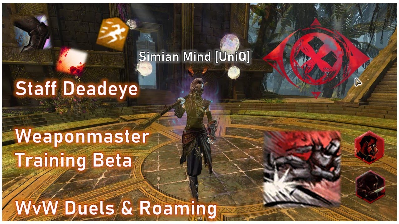 Staff Deadeye - Gw2 Weaponmaster Training Beta - WvW Duels/Roaming
