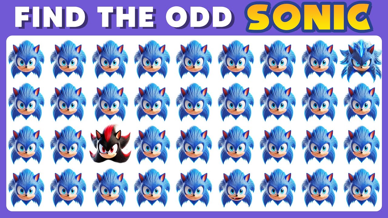 Find the ODD One Out - Sonic the Hedgehog 3 Edition 🦔💙🎬 | Sonic the Hedgehog 3 Movie Quiz | Cow Quiz