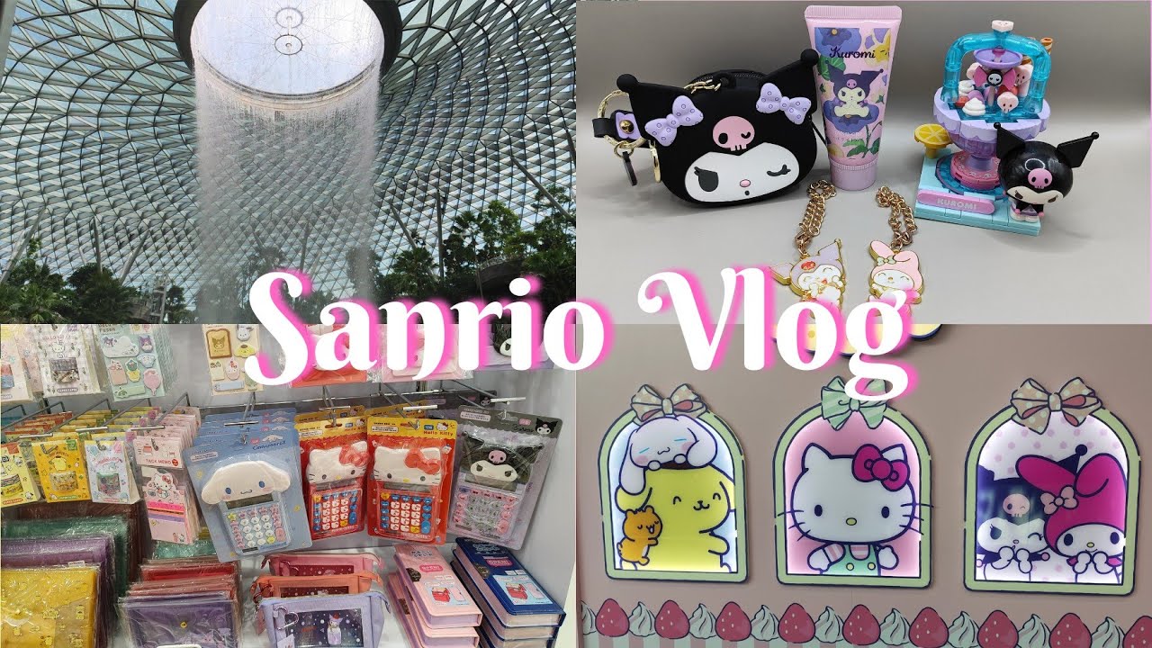 [4K] Sanrio Characters Pop-Up Store at Jewel Changi Airport, Don Don Donki, Mini Kuromi Haul 💜