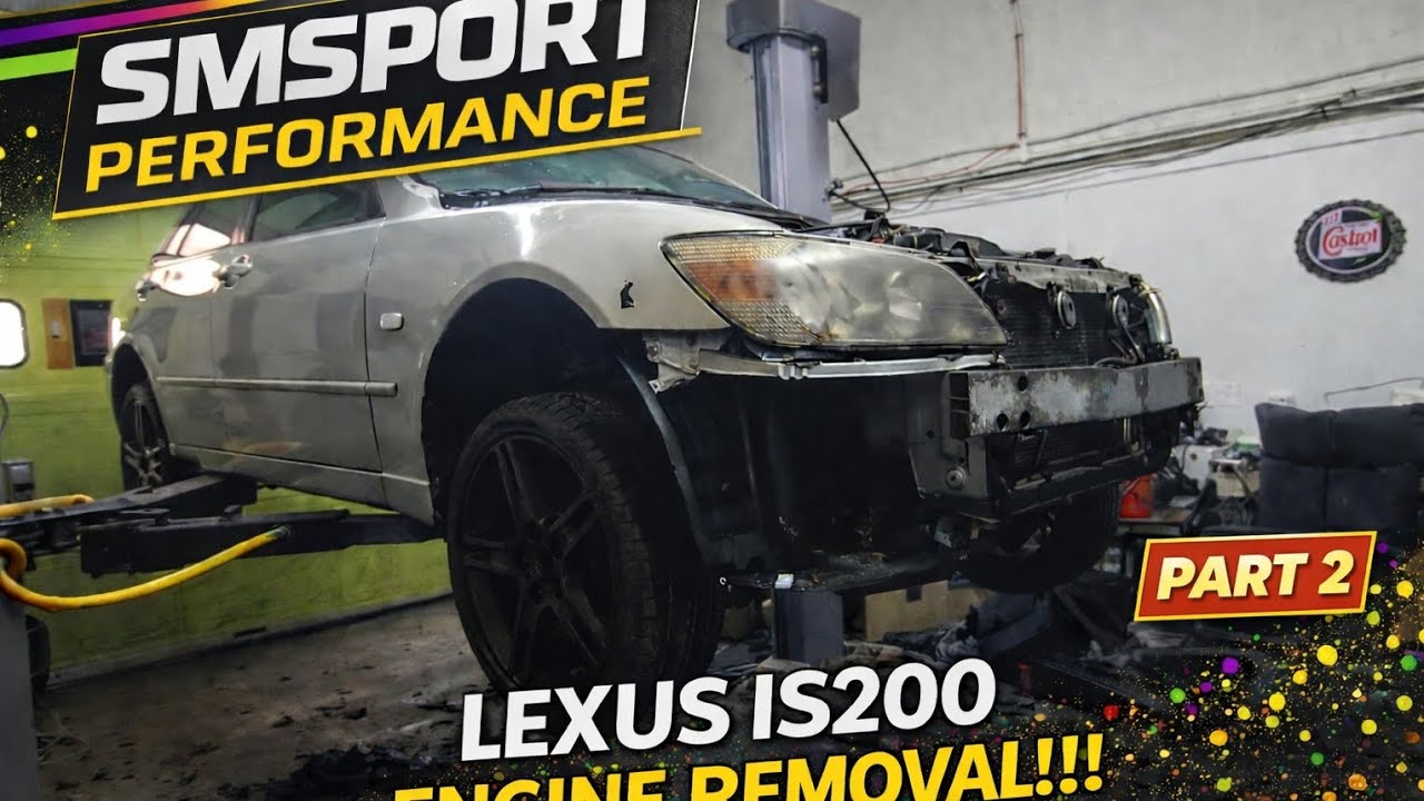 Lexus IS200 Engine Removal – Part 2 | It’s Finally Coming Out