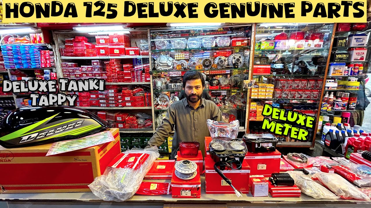 Honda 125 Deluxe Genuine Parts Shop In Rawalpindi😱🔥|| Altas Honda Genuine Parts😎|| Pak Moto