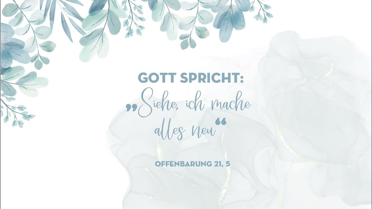 Siehe, ich mache alles neu | Predigt vom 01.01.2026, Walter Jakobeit