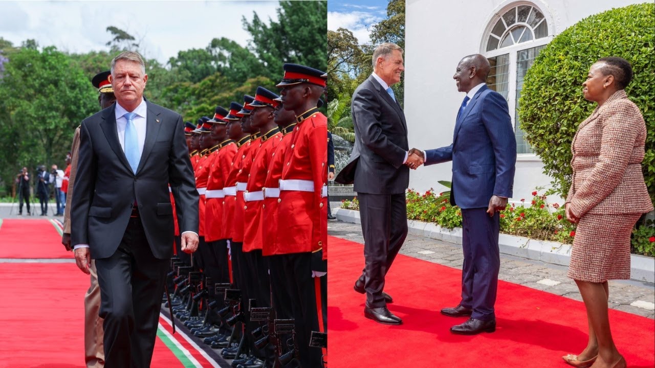 LIVE!! President Ruto receives Romania President Klaus Iohannis at State House, Nairobi!!