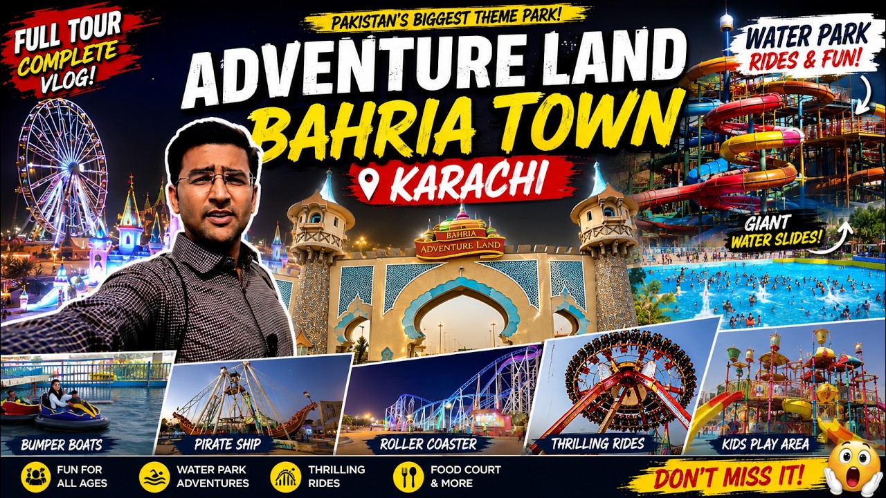 Exploring Adventure Land Bahria Town Karachi, full experience and review