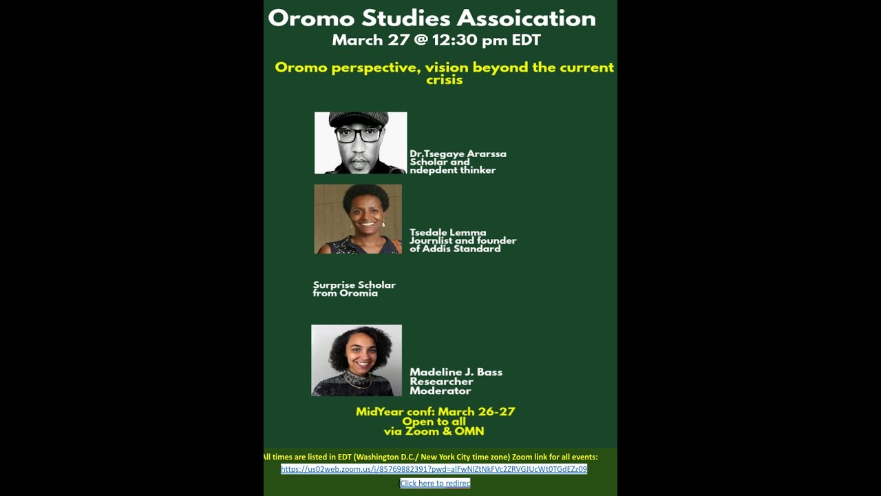 Oromo Perspectives beyond the Crises  in Ethiopia