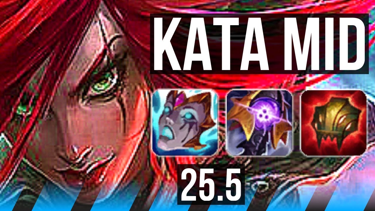 KATARINA vs XERATH (MID) | 81% winrate, 50k DMG, 15/4/14 | KR Master | 25.5