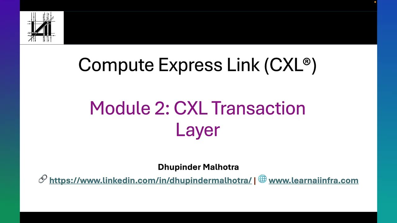 CXL.io Transaction Layer - Introduction