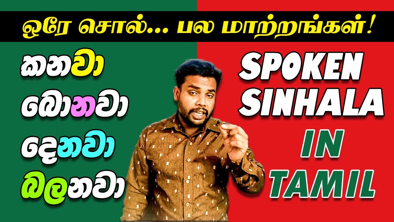 சிங்கள வினைச்சொற்கள் எப்படி மாறுகின்றன? | Learn Sinhala Verb Conjugation Easily!