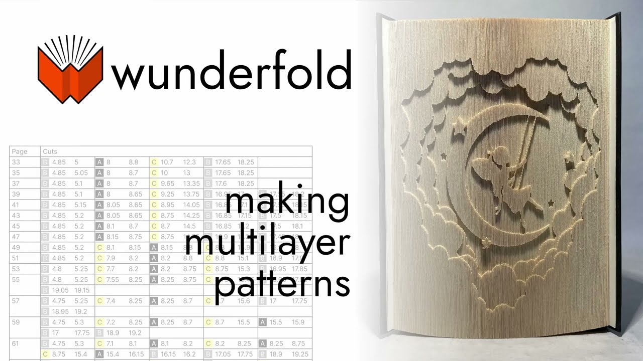 Making Multilayer Book Folding Patterns with Wunderfold! Full tutorial