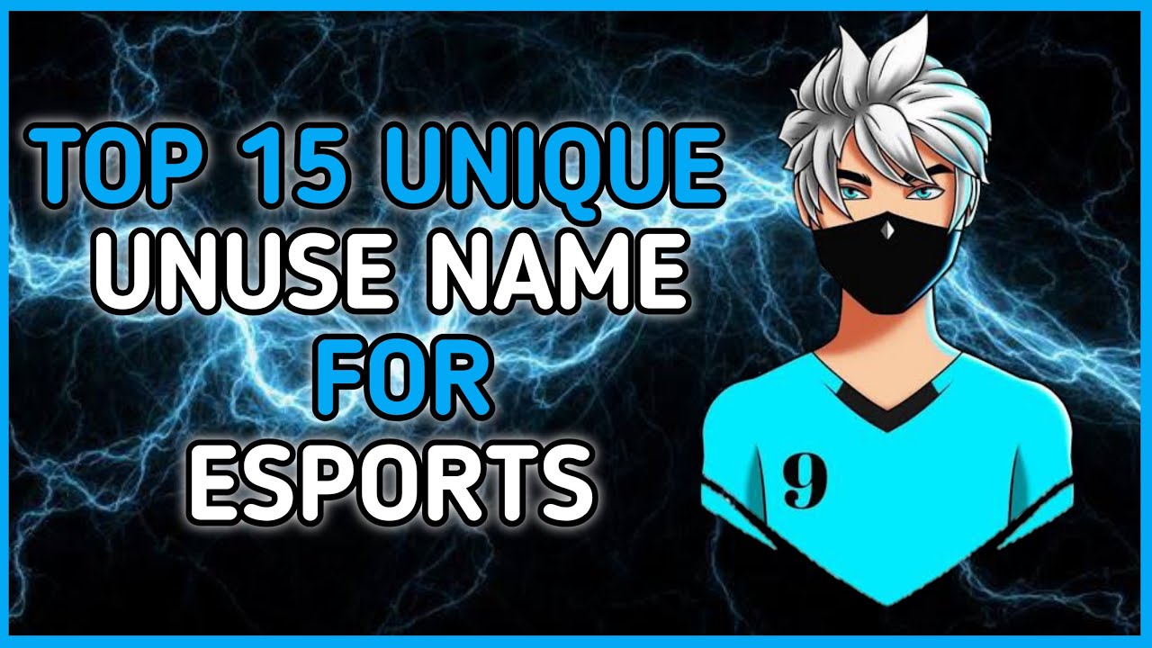Top 15 UNIQUE Unused Names for ESPORTS || FREE FIRE || ESPORTS