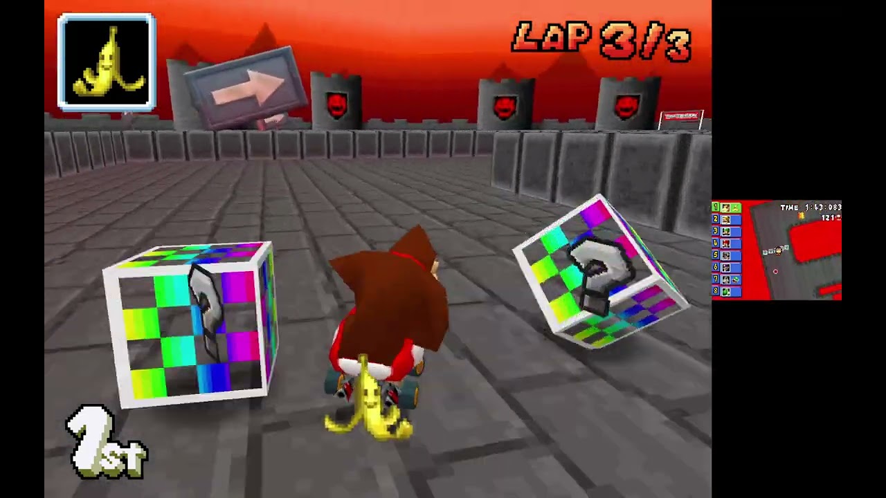 Mario Kart DS (CTGP Nitro - Custom Tracks) #94 Mirror SNES Cup with Donkey Kong