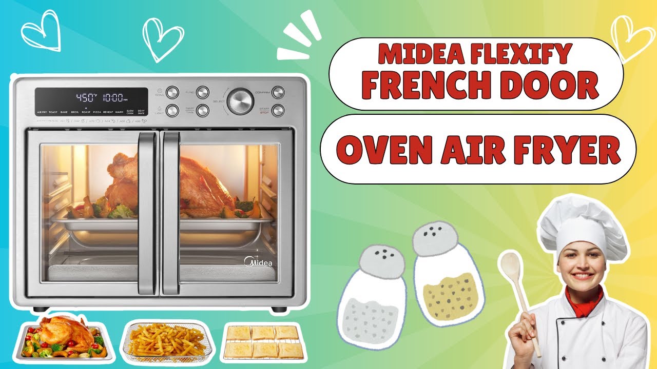 Обзор комбинированной аэрофритюрницы Midea Flexify с французской дверцей! Очень большая настольна...