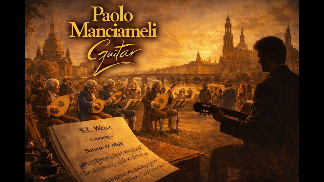 Guitar Paolo Manciameli - S.L.Weiss -Courante Sonate D Moll