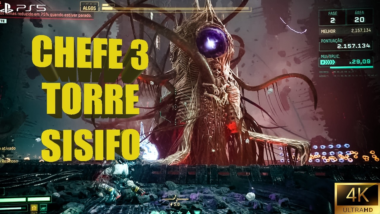 NÍVEL 3 DA TORRE DE SÍSIFO É BRUTAL! + CHEFE INSANO (Returnal PS5 4K)