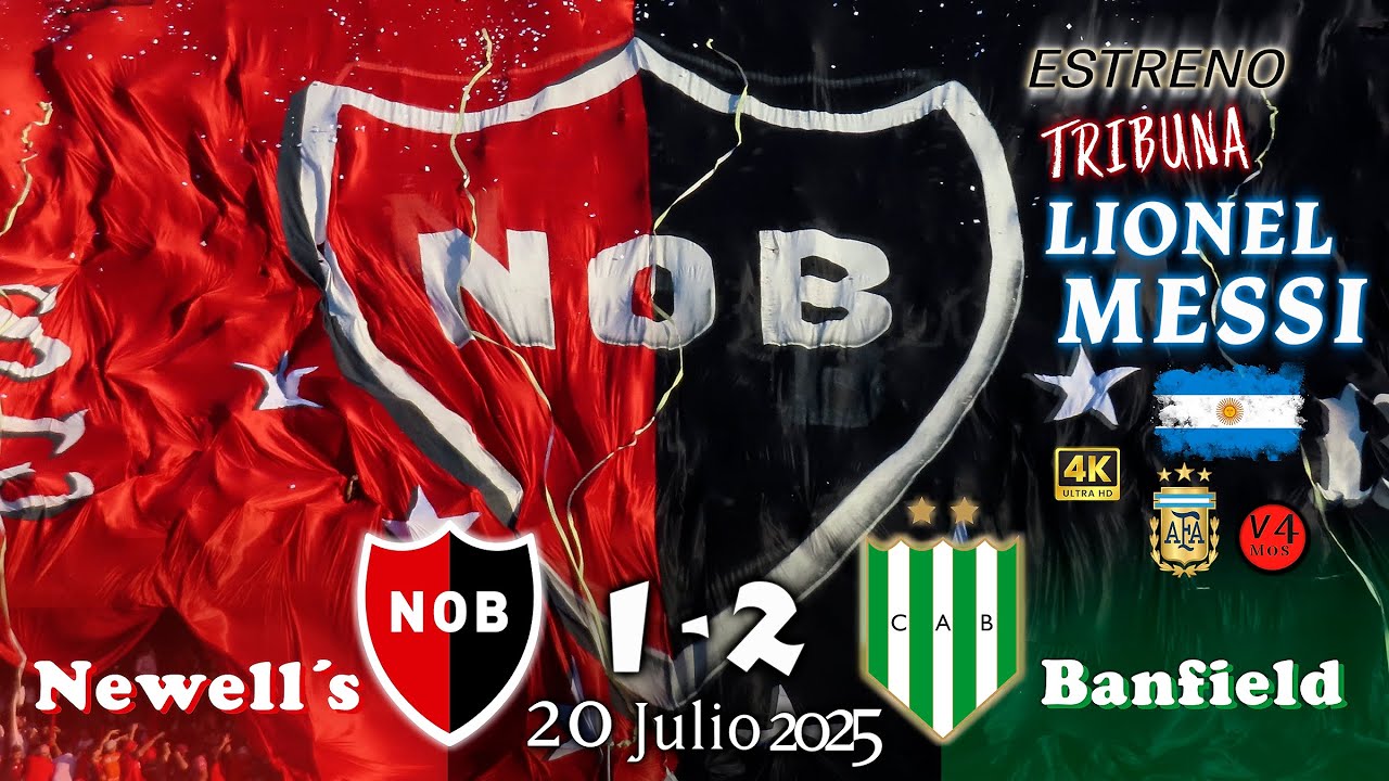Estreno Tribuna Lionel MESSI⭐4K🚩NOB 1 BAN 2⚽20/7/25 🇦🇷