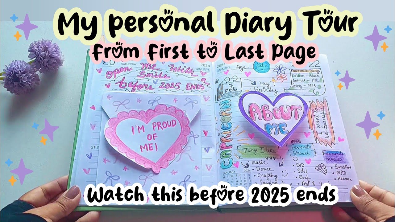 “My Personal Diary Tour ✨ | Aesthetic & Creative Decoration Ideas” #journaling #2026