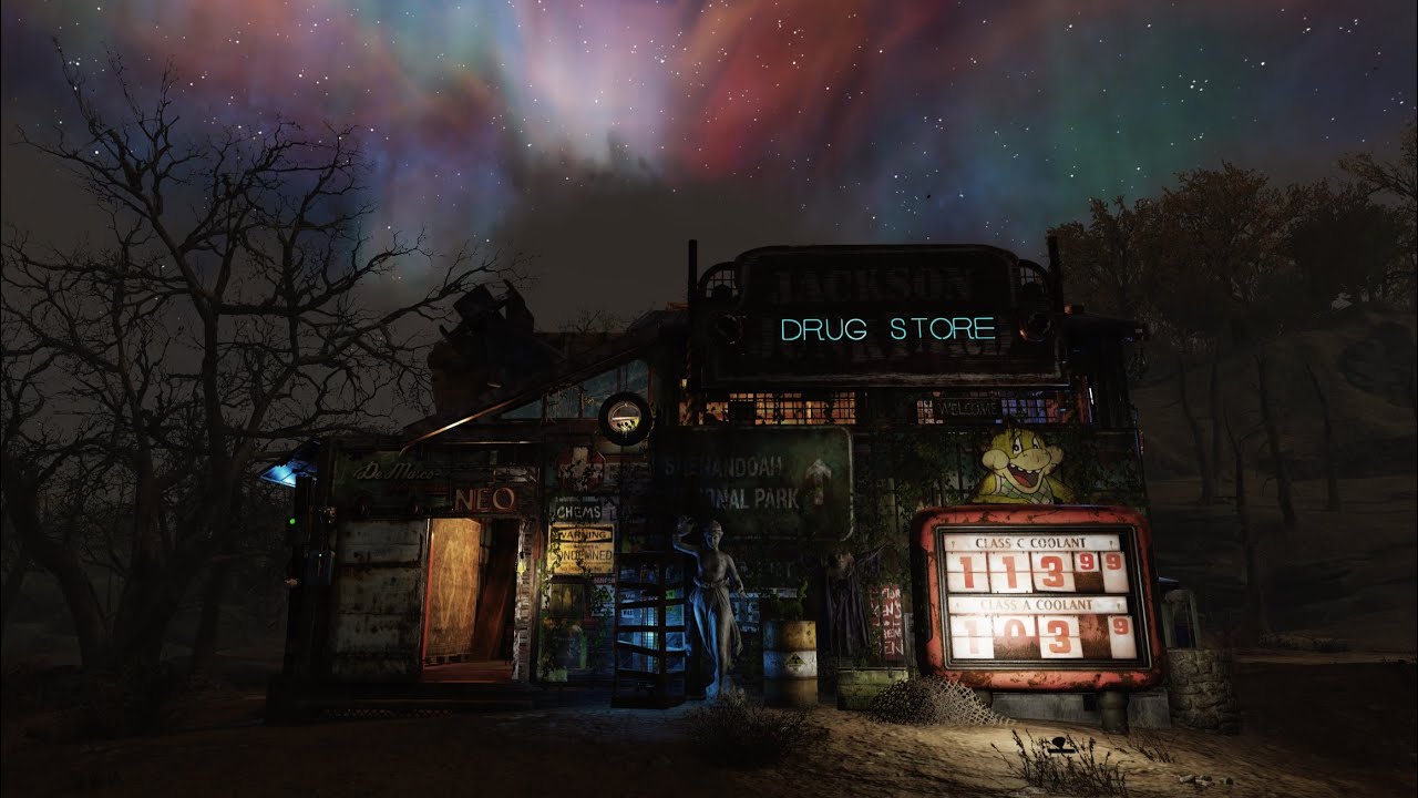 Burning Springs Drug Store || Scrappy || Fallout 76 Camp Build