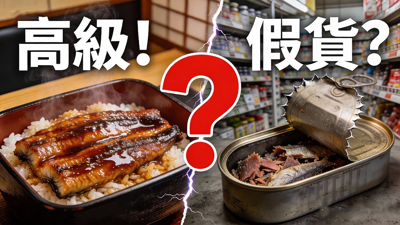 500元鰻魚飯 vs 40元罐頭，差價12倍的秘密！你吃的「鰻魚」可能根本不是鰻魚？深扒日本產地造假黑幕！#鰻魚#鰻魚飯#蒲燒鰻魚#Unagi#日本料理
