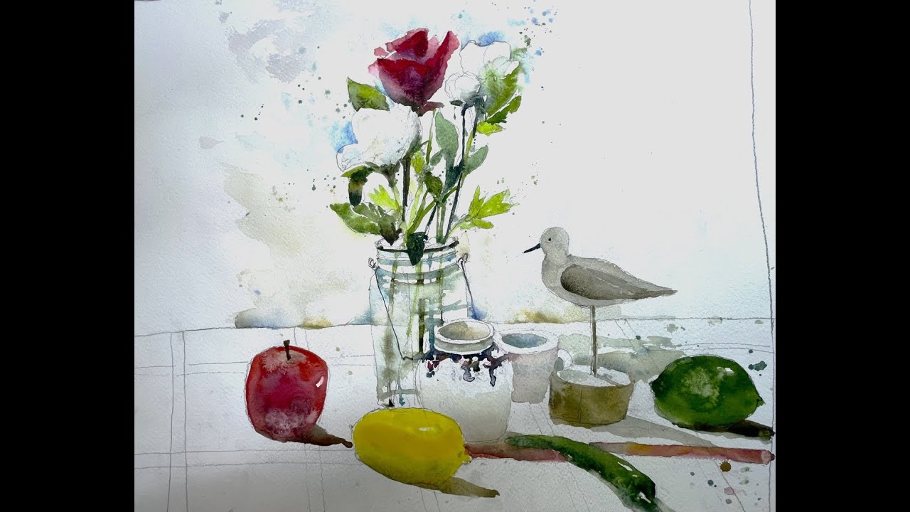 Watercolor Still Life Painting Demo with Chris Petri